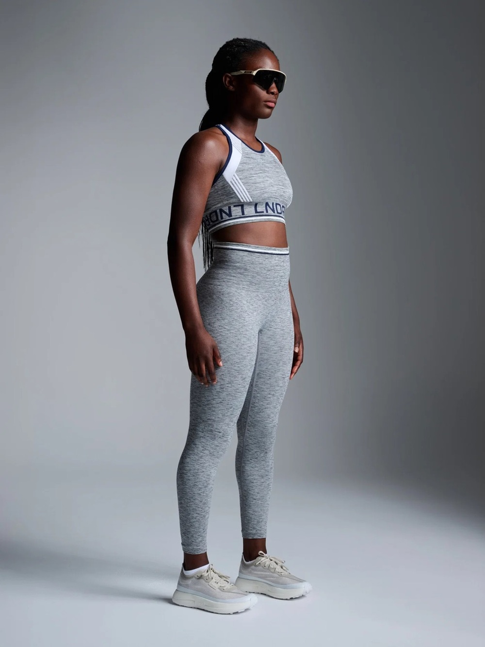 LNDR Chisel Light 7/8 Legging XS/S Grey  Marl